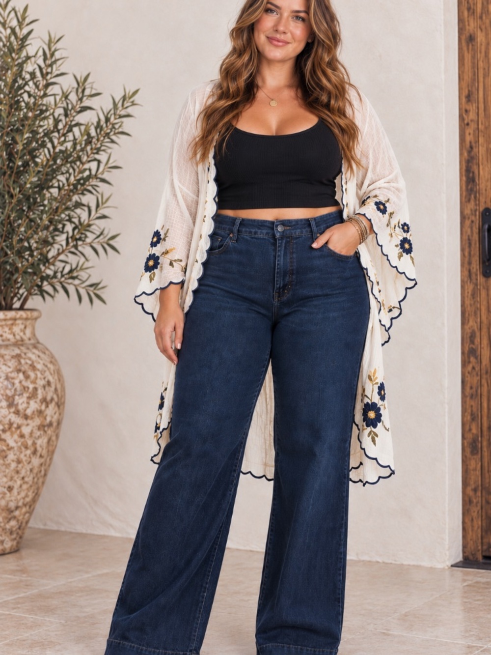 NYDJ Billie Mini Bootcut Jeans- Deep Blue